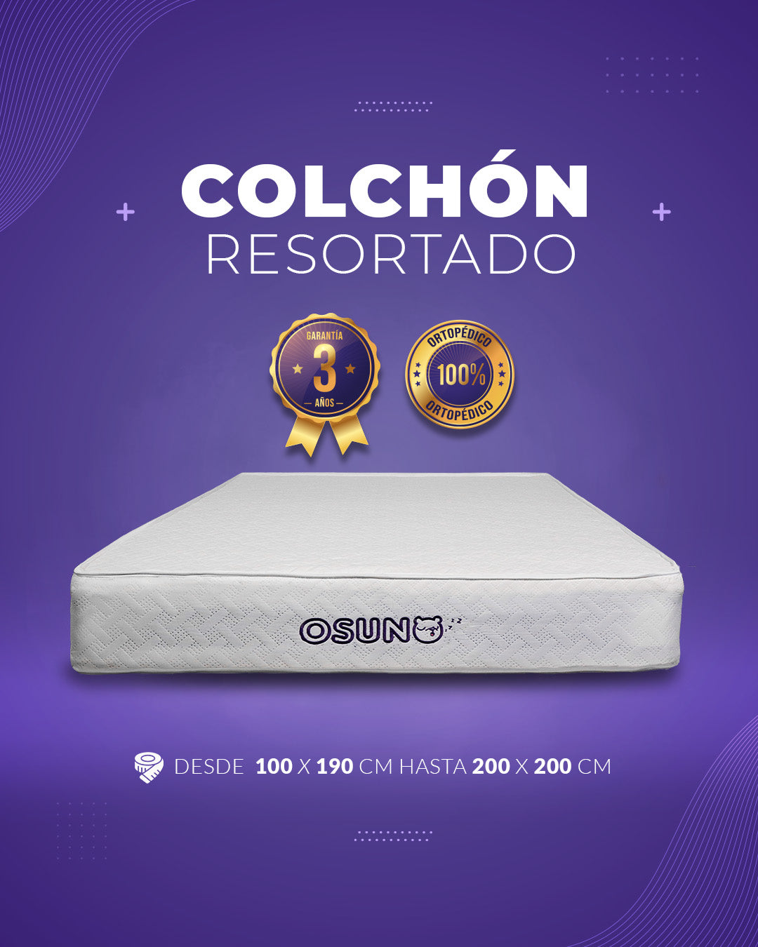 Colchón Ortopédico Resortado