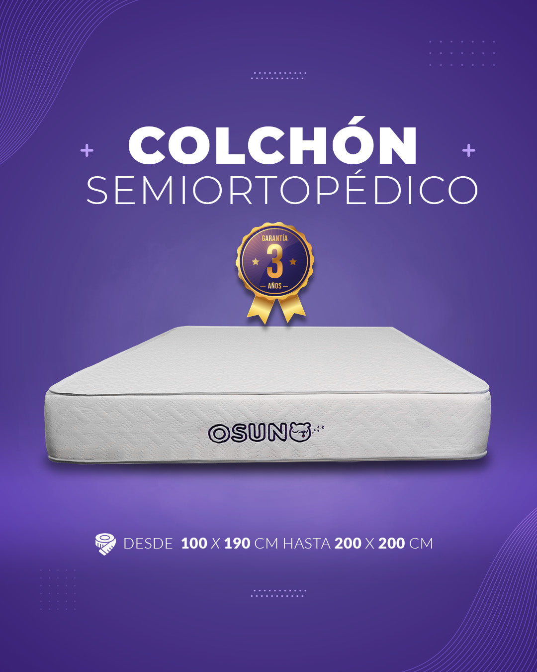 Colchón Semiortopédico Densidad 23